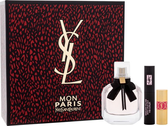 Yves Saint Laurent Mon Paris - Set (edp/50ml + lipstick/1.3g + mascara/2ml)